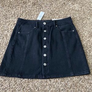 AE Black Hi Rise A-Line skirt